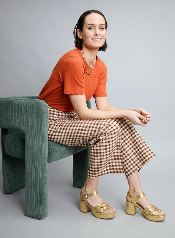 Carlota Heels in Gold from Esska