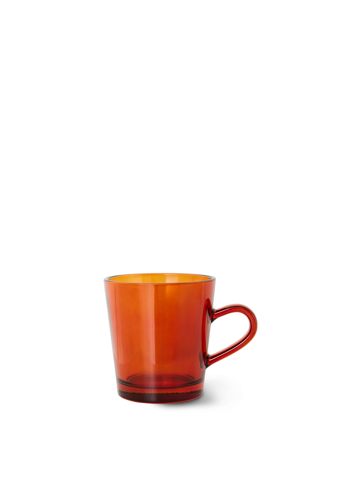 70's Glassware Coffee Cup in Amber Brown from HK Living