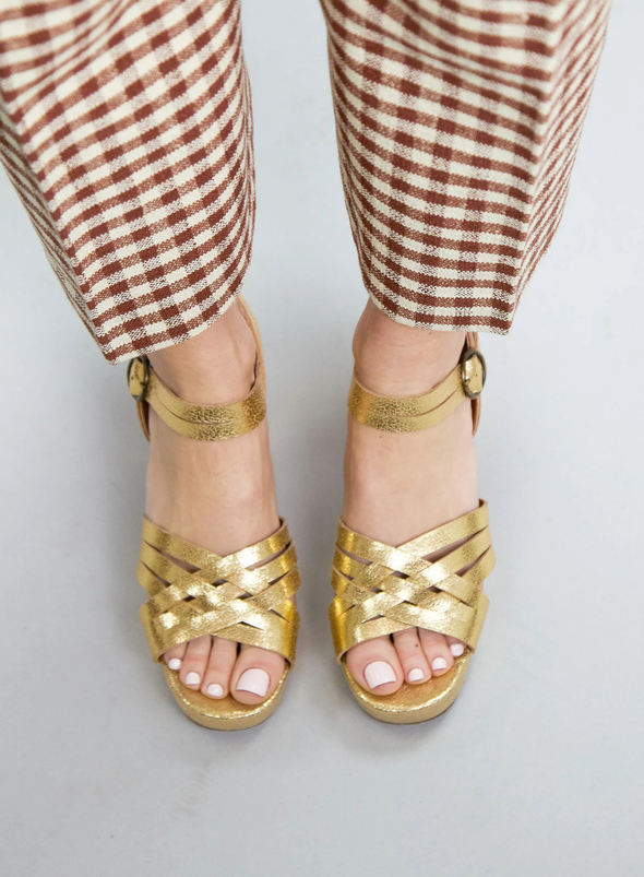 Carlota Heels in Gold from Esska