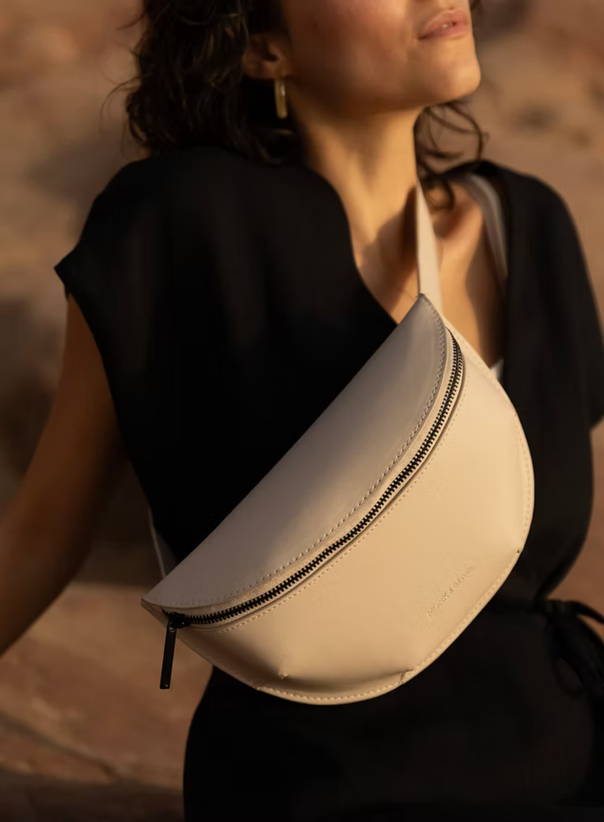 Susuki Belt Bag in Stone from Monk & Anna