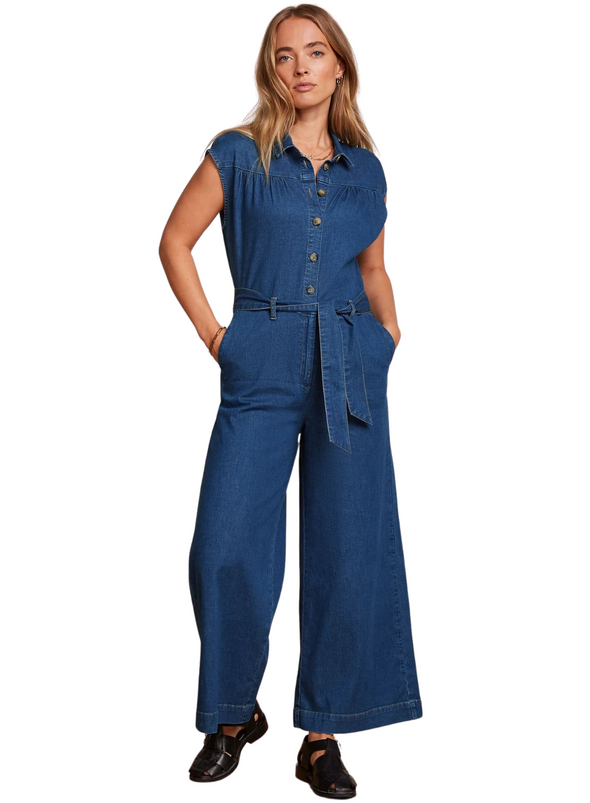 Amy Jumpsuit Chambray in Denim Blue from King Louie