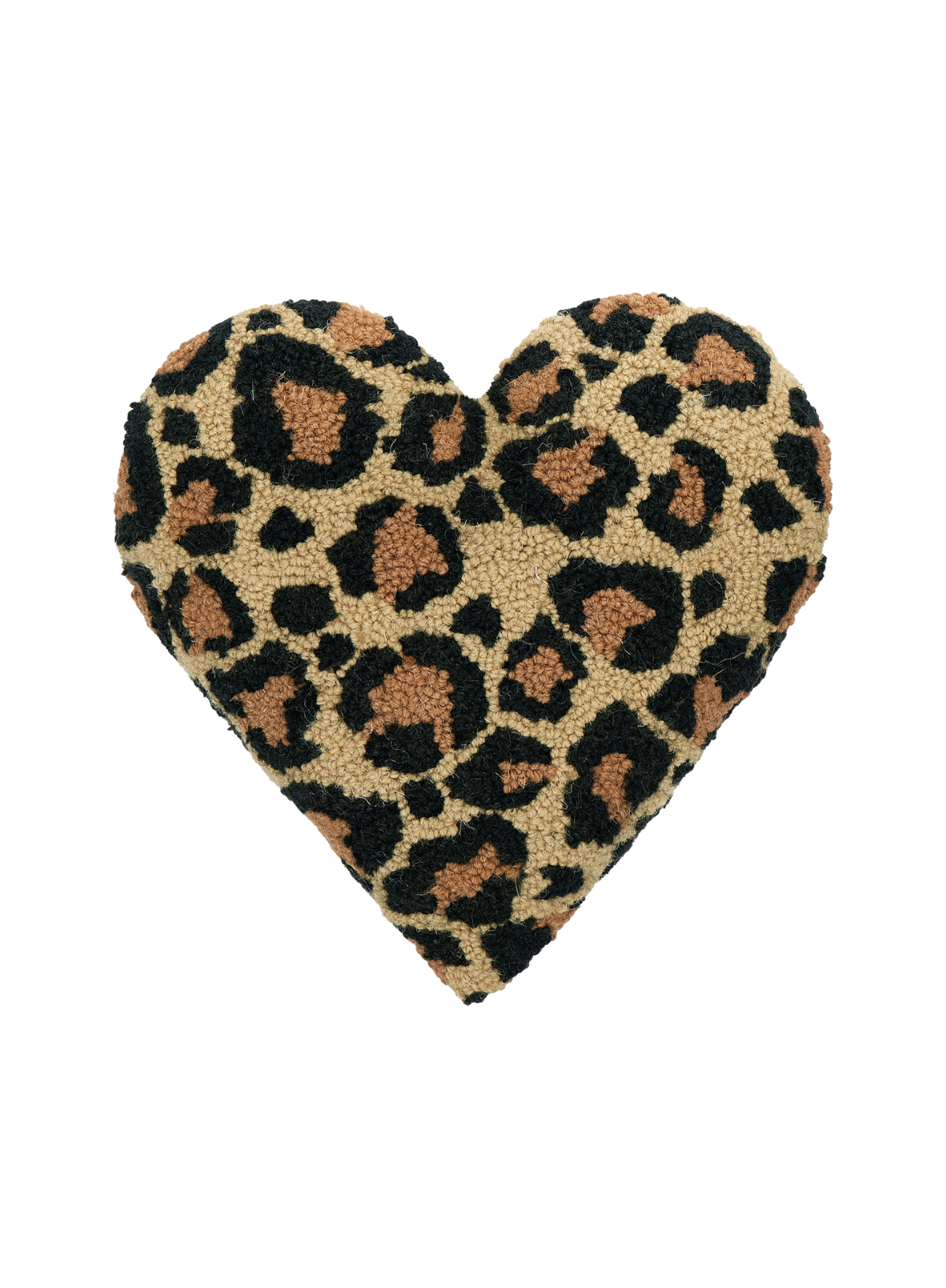 Shaped Leopard Heart Hook Pillow from Peking Handicraft