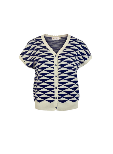 Emma Knitted Top in Navy Sails from Palava