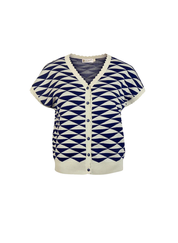 Emma Knitted Top in Navy Sails from Palava