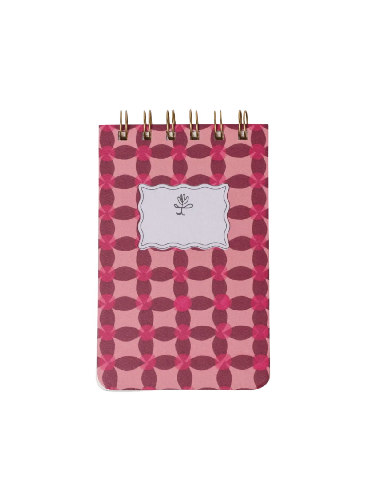Designworks Tulip Twin Wire Notepad Pinwheel Pink