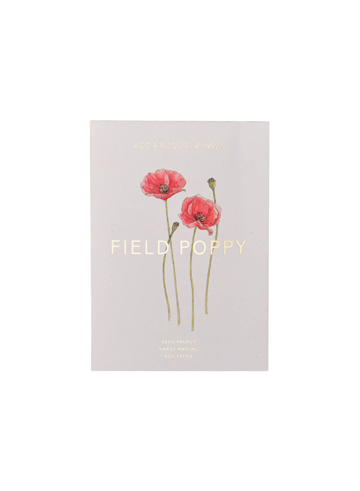 Botanique Workshop Field Poppy Seed Packet