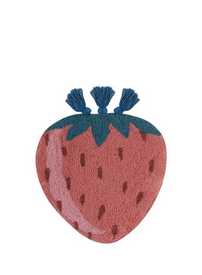 Strawberry W/ Tassels Shaped Hook Cushion from Peking Handicraft