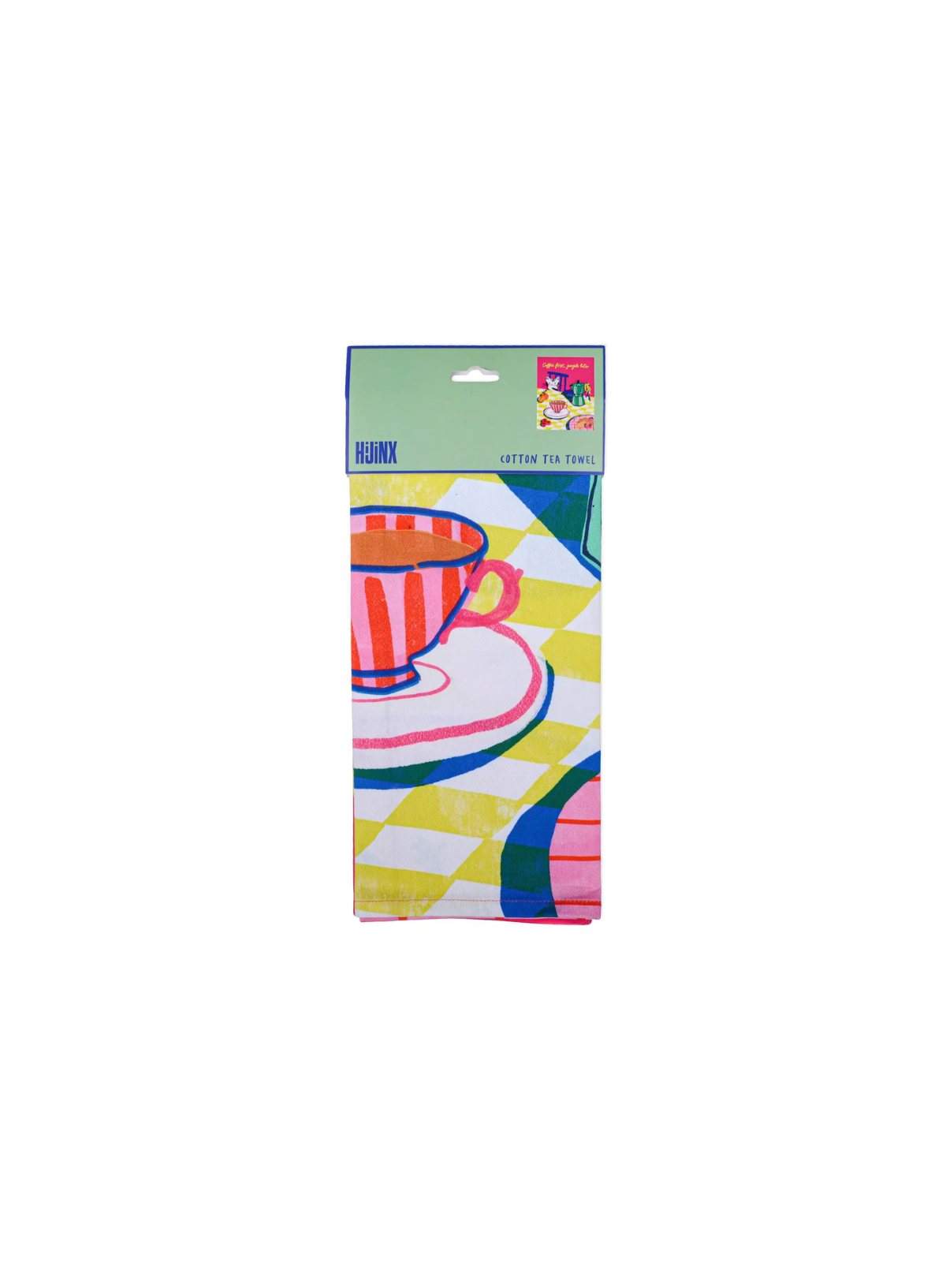 Designworks Ink Hijinx Cotton Tea Towel - Coffee First, People Later
