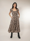 Martha Tiered Dress in Leopard from Nooki
