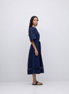 Hanoi Midi Dress in Navy from Yerse