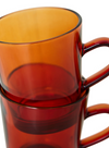 70's Glassware Coffee Cup in Amber Brown from HK Living