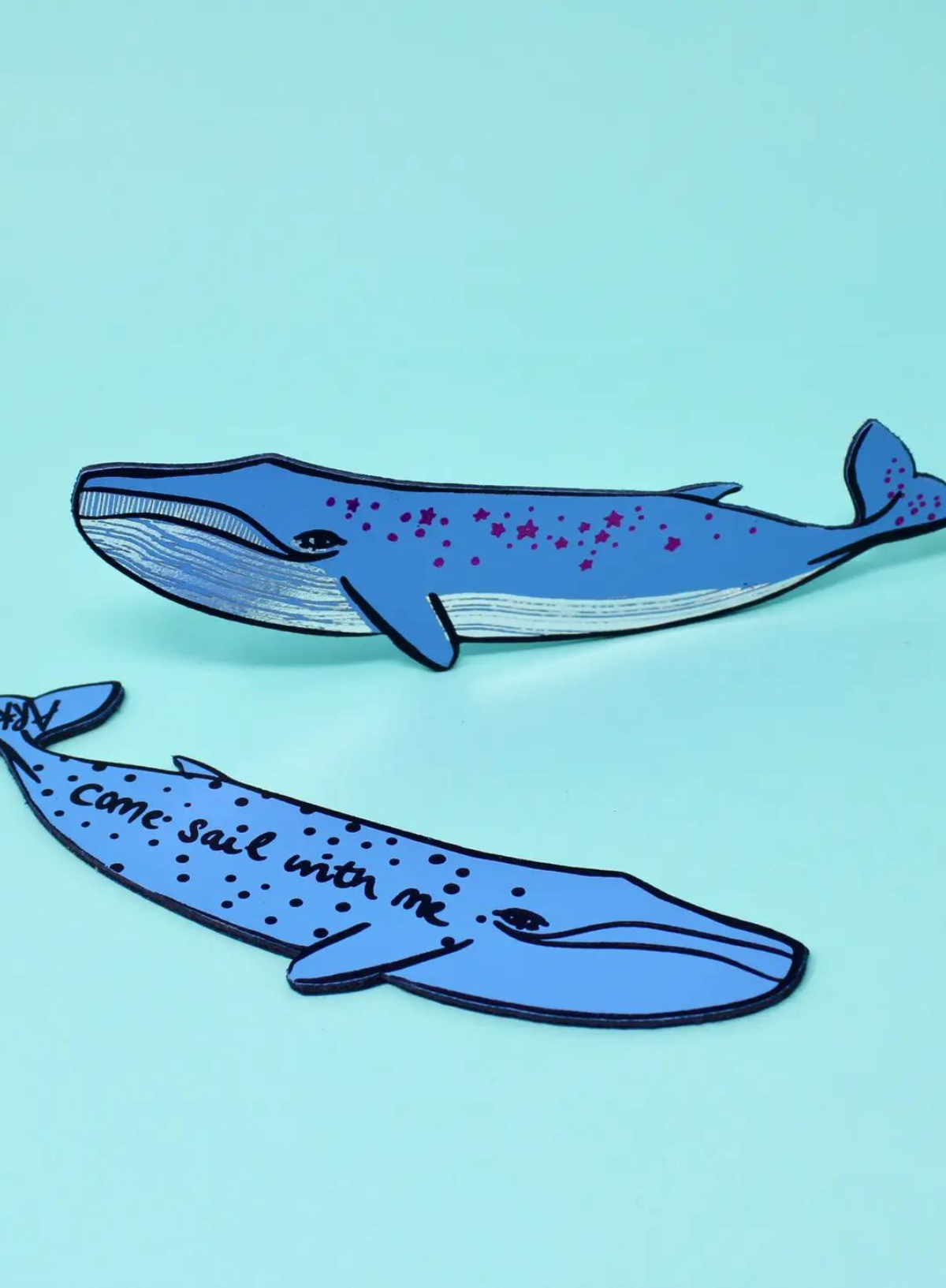 Whale 'Sail With Me' Bookmark from Ark