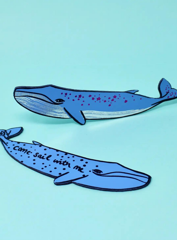 Whale 'Sail With Me' Bookmark from Ark