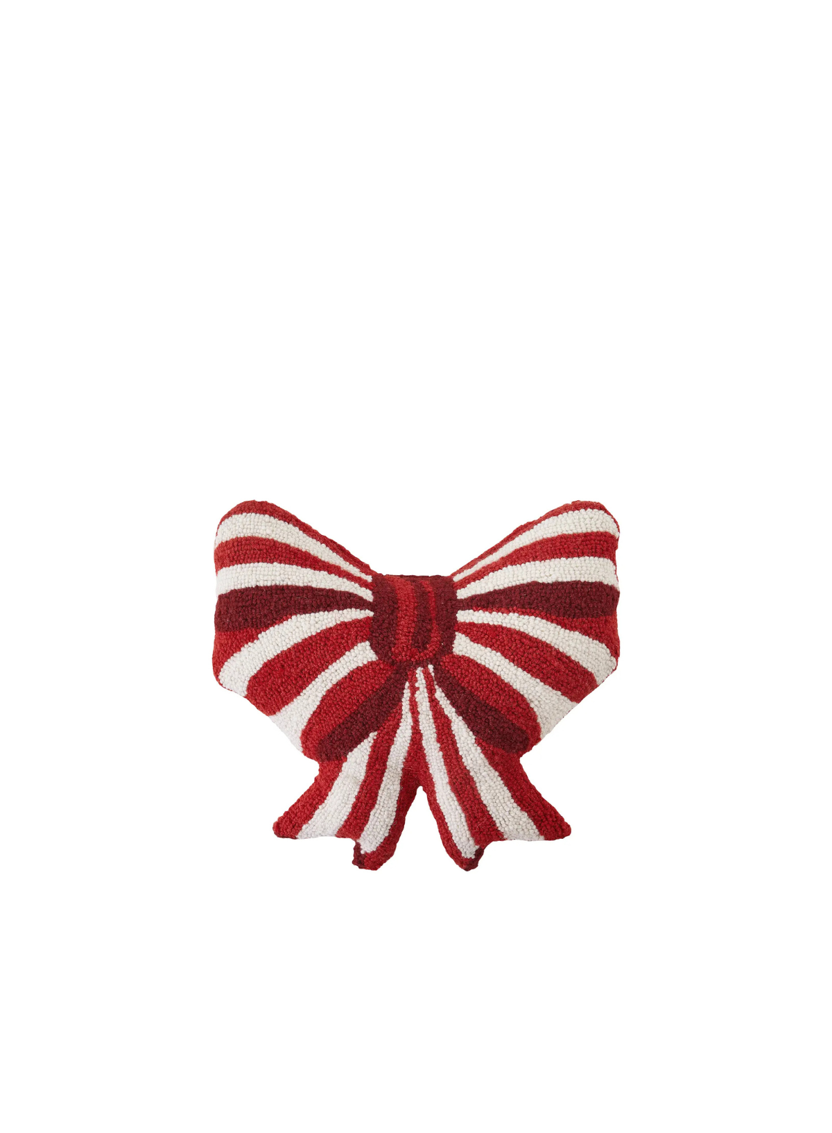 Shaped Red & White Bow Hook Cushion from Peking Handicraft