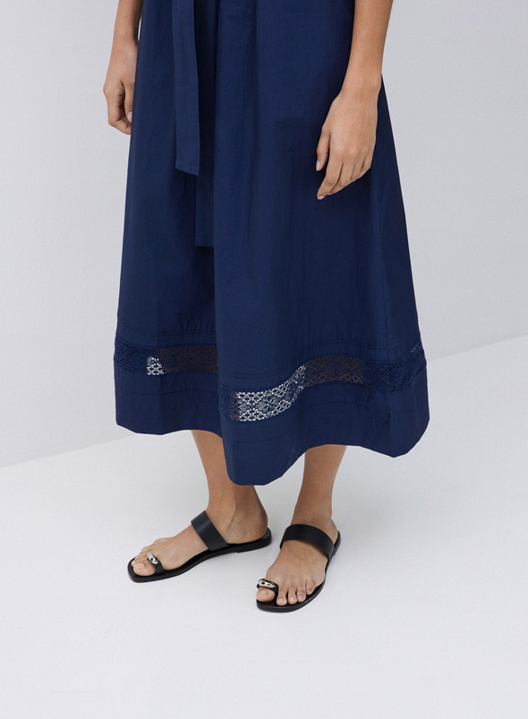 Hanoi Midi Dress in Navy from Yerse
