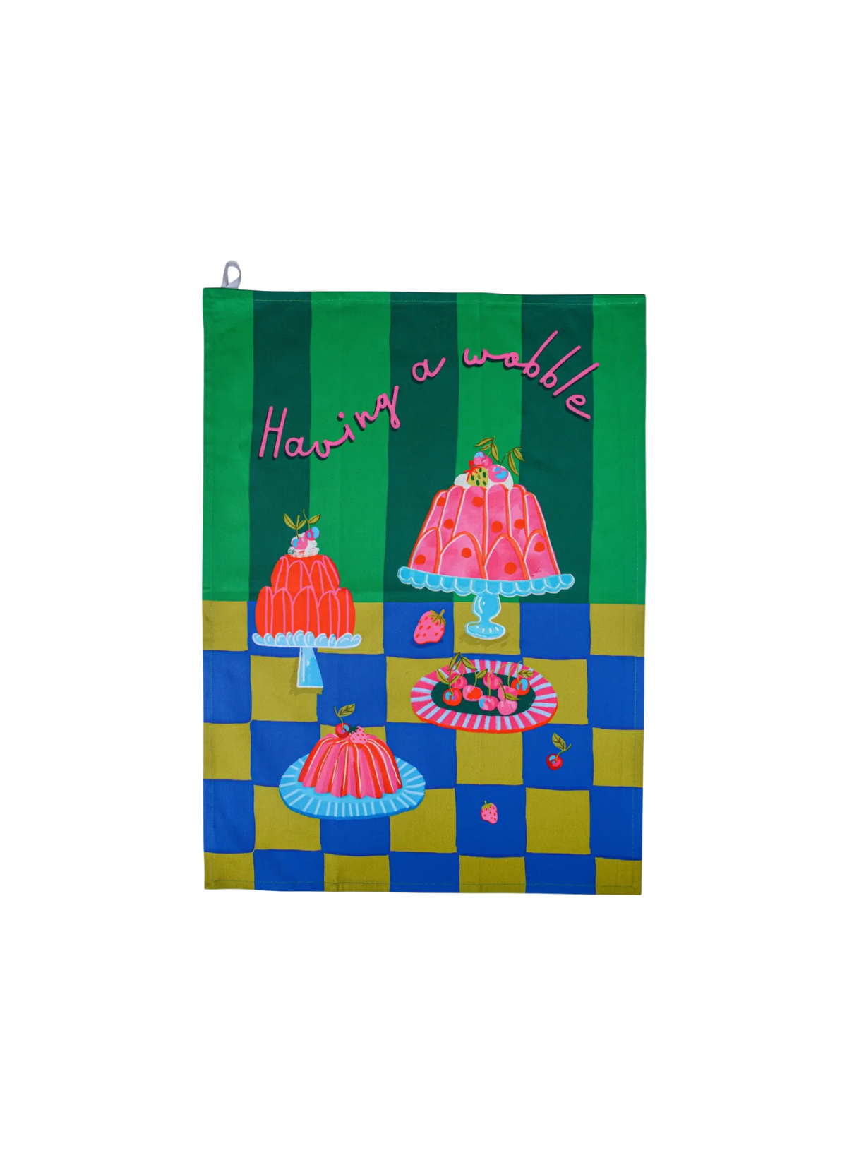 Designworks Ink Hijinx Cotton Tea Towel - Having a wobble
