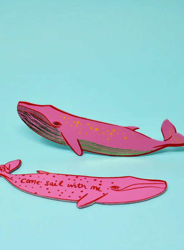 Whale 'Sail With Me' Bookmark from Ark