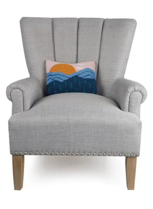 Blue Mountains Hook Cushion from Peking Handicraft