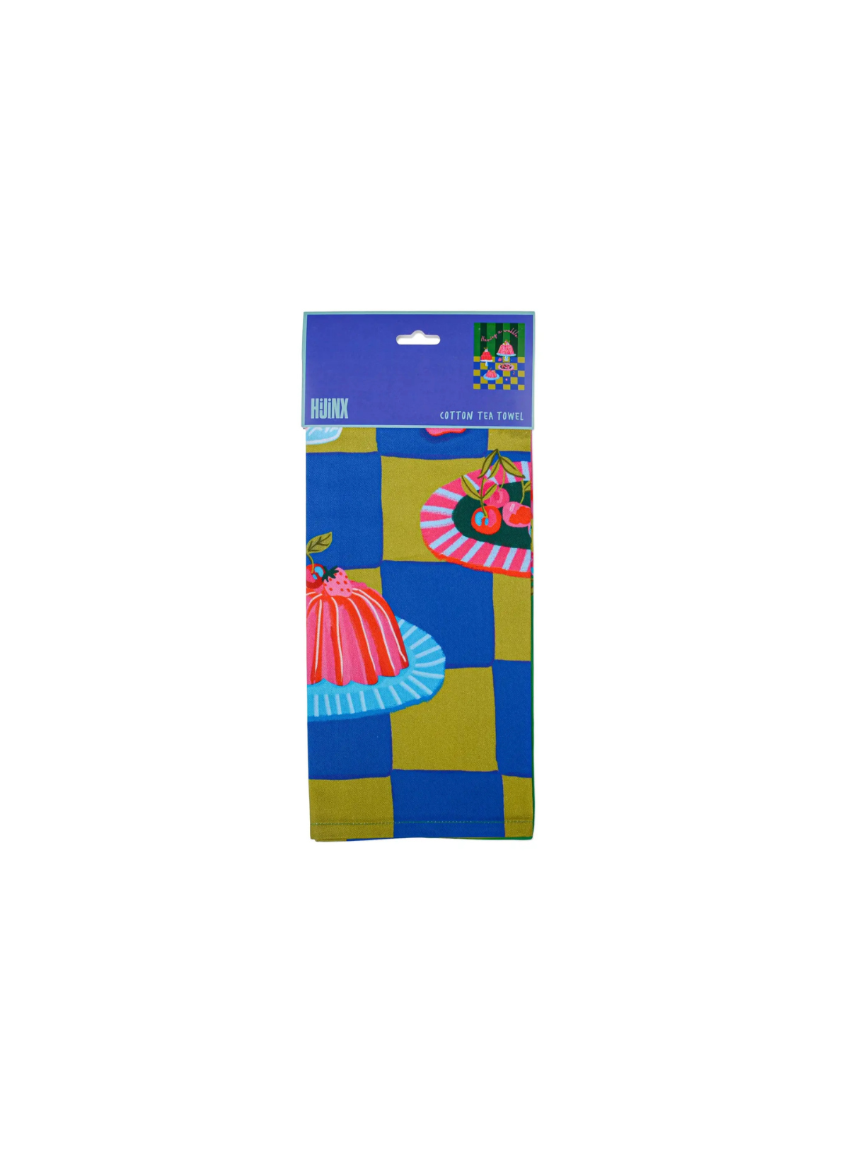 Designworks Ink Hijinx Cotton Tea Towel - Having a wobble