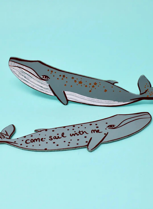 Whale 'Sail With Me' Bookmark from Ark