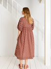 Briony Dress in Brown/Pink from Bonté