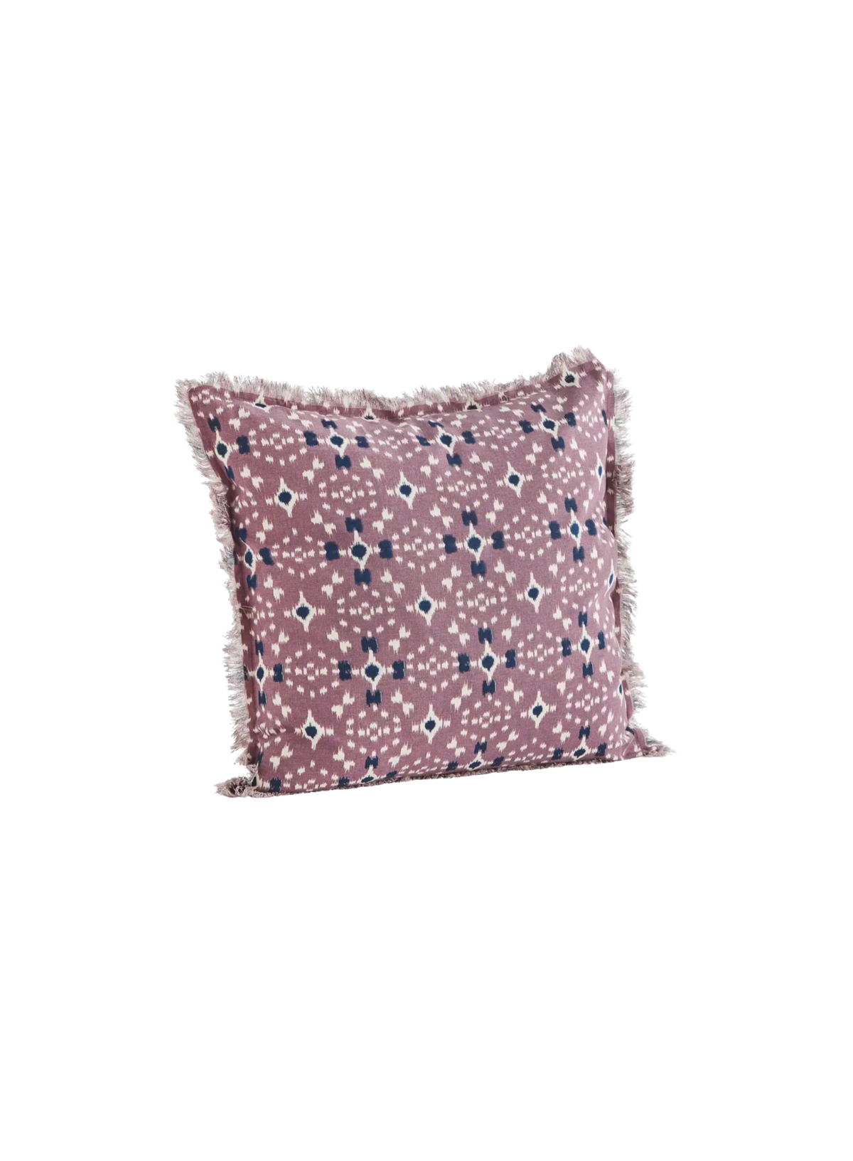 Mel Printed Cushion With Fringes 50/50cm from Madam Stoltz