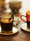 70's Glassware Coffee Cup in Mud Brown from HK Living