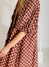 Briony Dress in Brown/Pink from Bonté