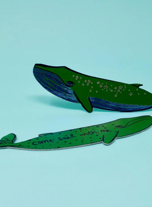 Whale 'Sail With Me' Bookmark from Ark