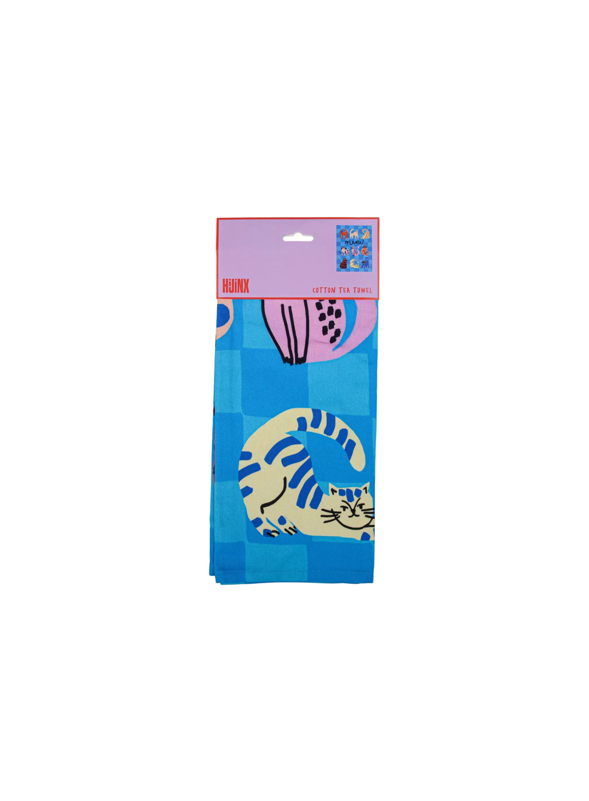 Designworks Ink Hijinx Cotton Tea Towel - Meow