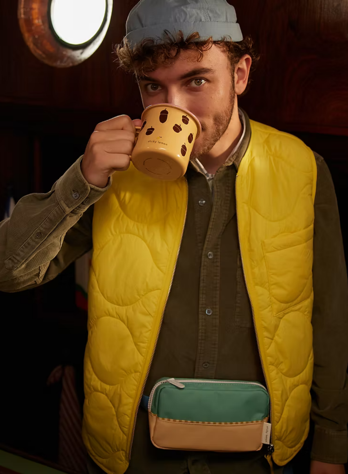 Fanny Pack in Wonders Aquatic Green + Sandy Yellow from Sticky Lemon