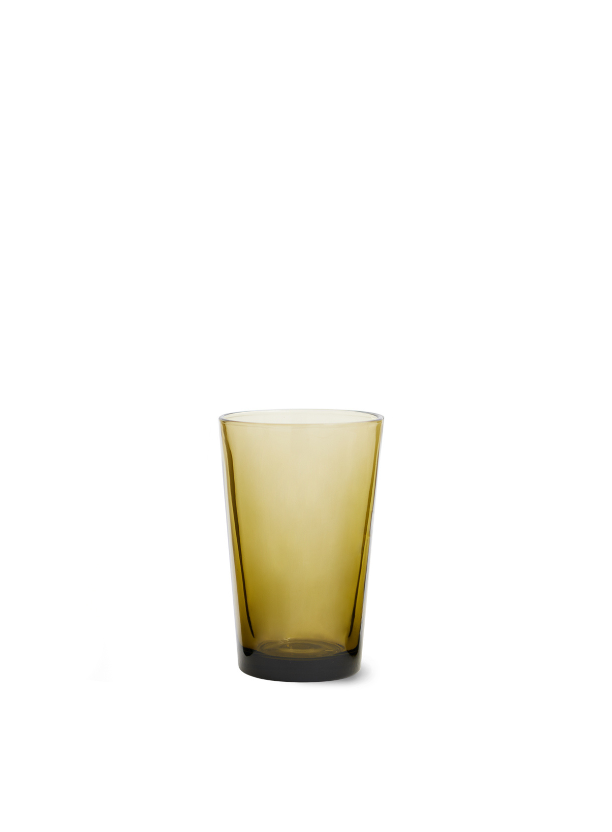 70's Glassware Tea Glass in Mud Brown from HK Living