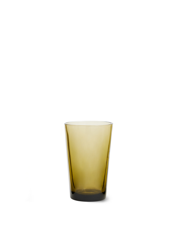 70's Glassware Tea Glass in Mud Brown from HK Living