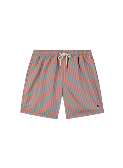 Mimizan Swim Shorts in Striped Kaki from Faguo