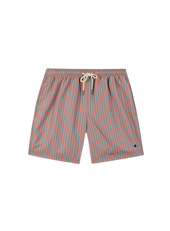 Mimizan Swim Shorts in Striped Kaki from Faguo