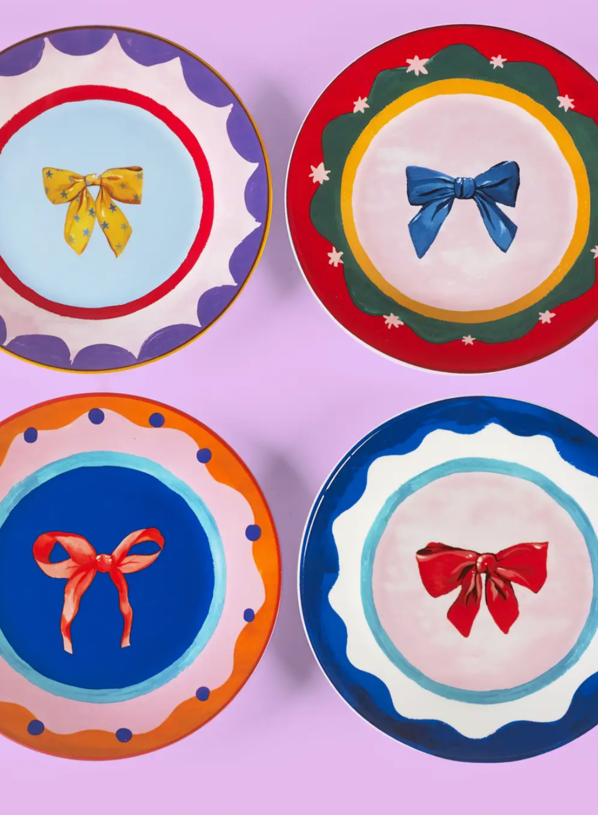 Eleanor Bowmer Bow Cake Plate in Orange