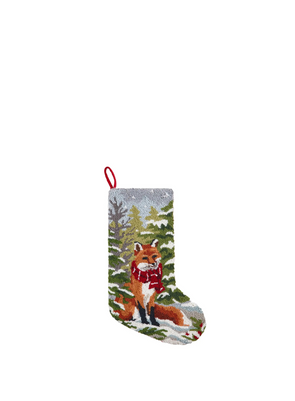 Snow Fox Hook Stocking from Peking Handicraft