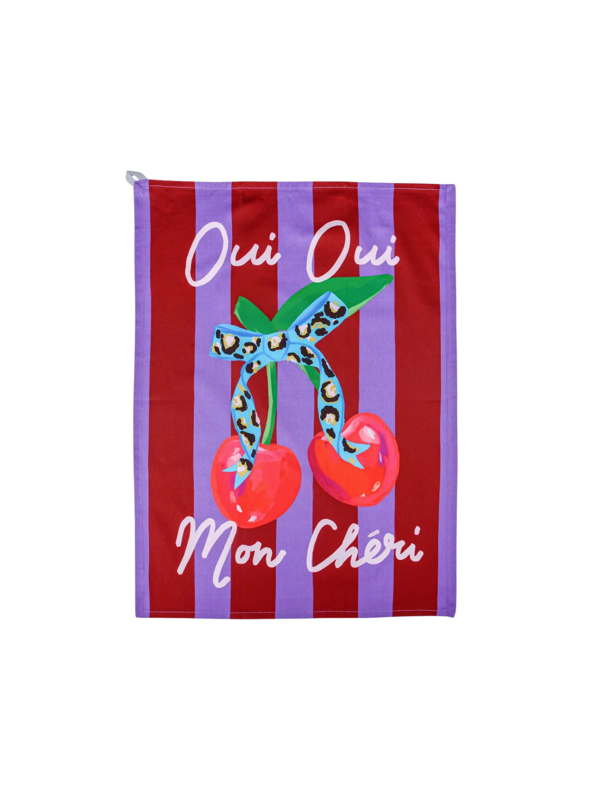 Designworks Ink Hijinx Cotton Tea Towel - Oui Oui
