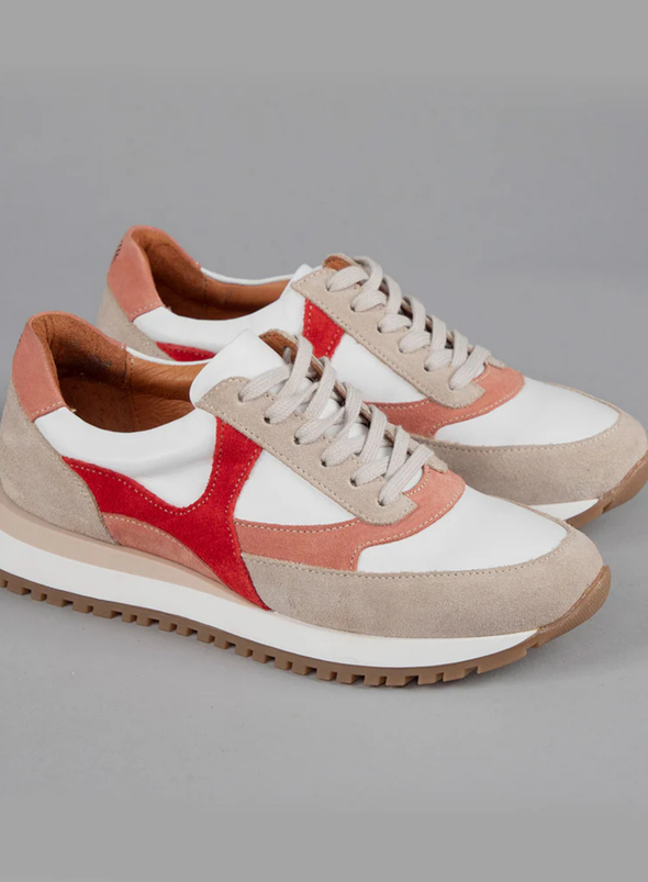 Cinda Trainers in White + Pink from Esska