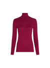 Rollneck Top Uni Rib in Beaujolais Red from King Louie