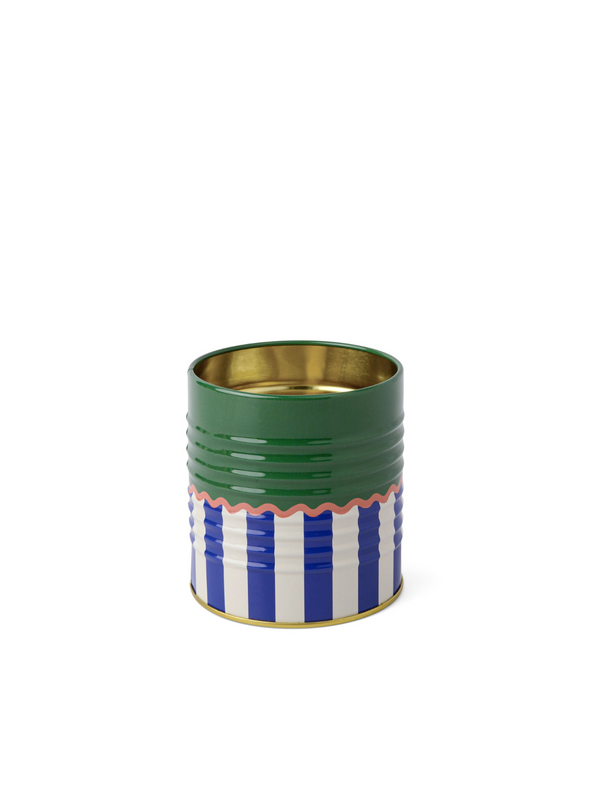 A Dopo Solid & Striped Storage Tin from Paddywax