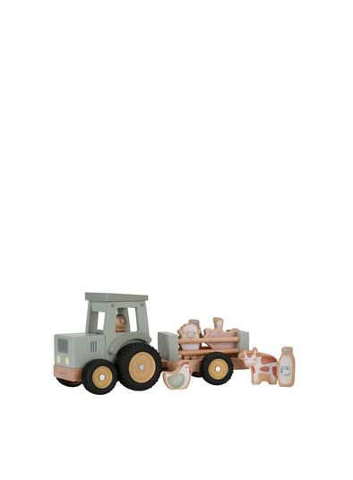 Little Farm Tractor with Trailer from Little Dutch