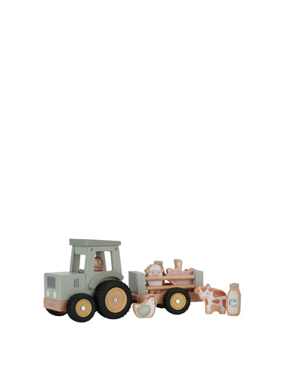 Little Farm Tractor with Trailer from Little Dutch