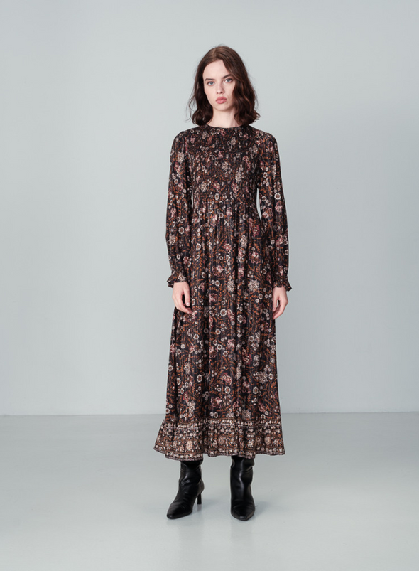 Nova Midi Dress in Noir from Grace & Mila