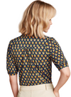 Carina Blouse Pebble in Evening Blue from King Louie