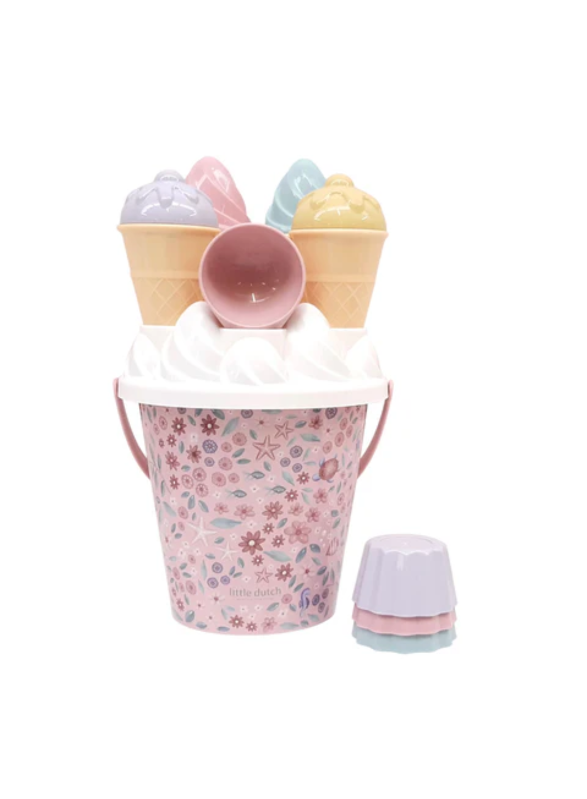 Little Dutch Dreamy Mermaid Icecream Bucket Set 14pcs in Pink