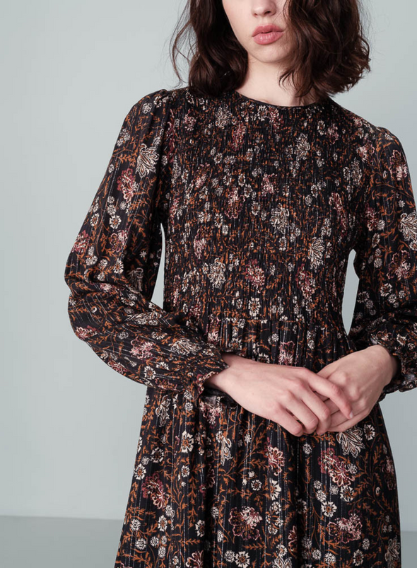 Nova Midi Dress in Noir from Grace & Mila