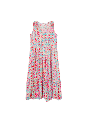 Midi Dress in Pink Flowers from Compañia Fantastica