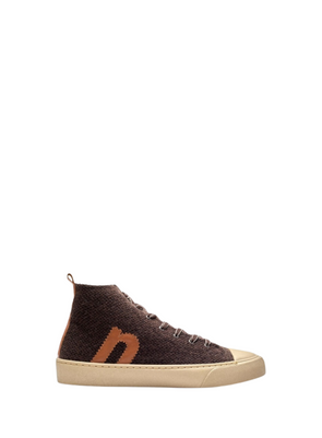 Wool Height Sneaker with 'n' in 321 Brown from Nice Things