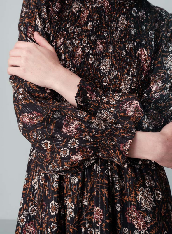 Nova Midi Dress in Noir from Grace & Mila